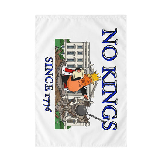 No Kings Outdoor Flag – Patriotic Since 1776 Protest Garden Flag