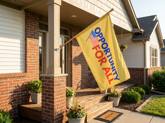 Political Pride Flag Outdoor Flag with Rod Pocket | Equality Banner