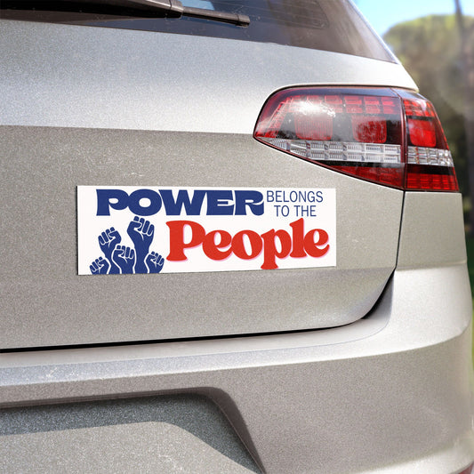Car Magnet — “Power to the People” Patriotic Activist Sticker